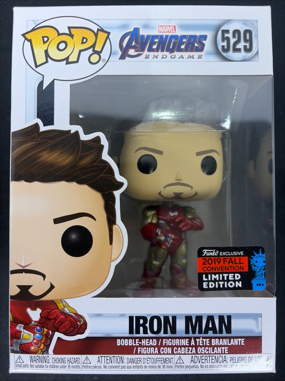 Funko Pop Avengers Endgame Iron Man #529 2019 Fall Convention Exclusive